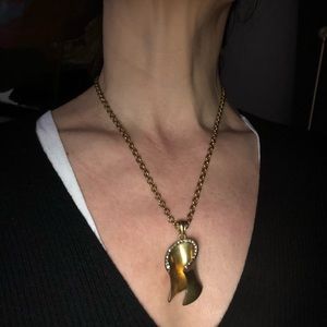 Gold Pendant Necklace with Delicate Chain